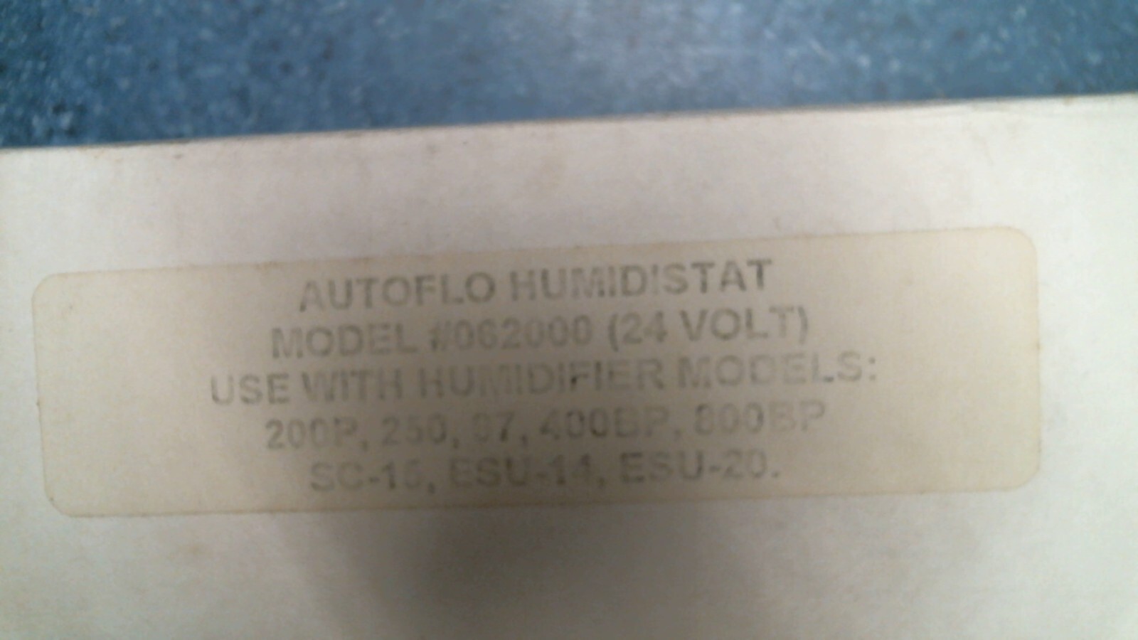EWC Controls Autoflo Humidity Control (094008A0012) FS
