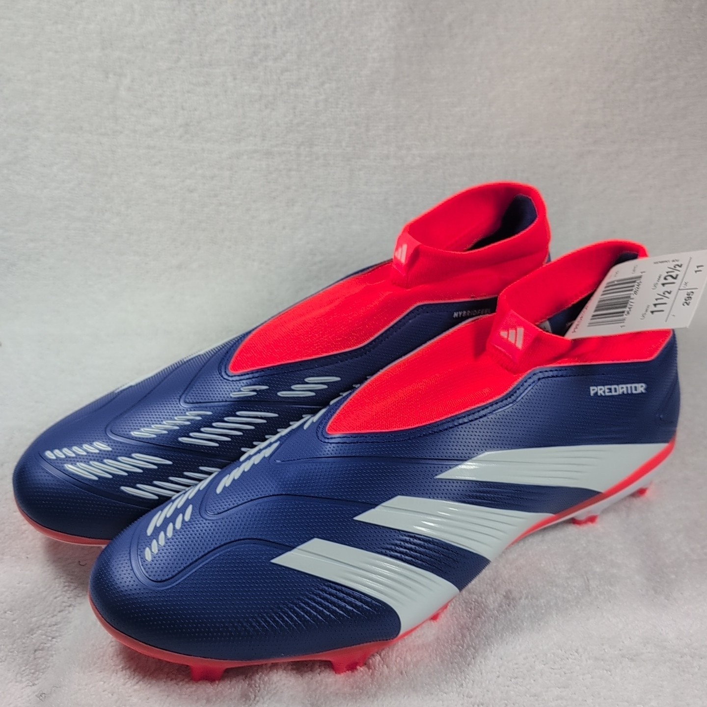 Adidas Predator League LL Soccer Cleats Mens Sz 11.5 IF6333 White Blue Orange