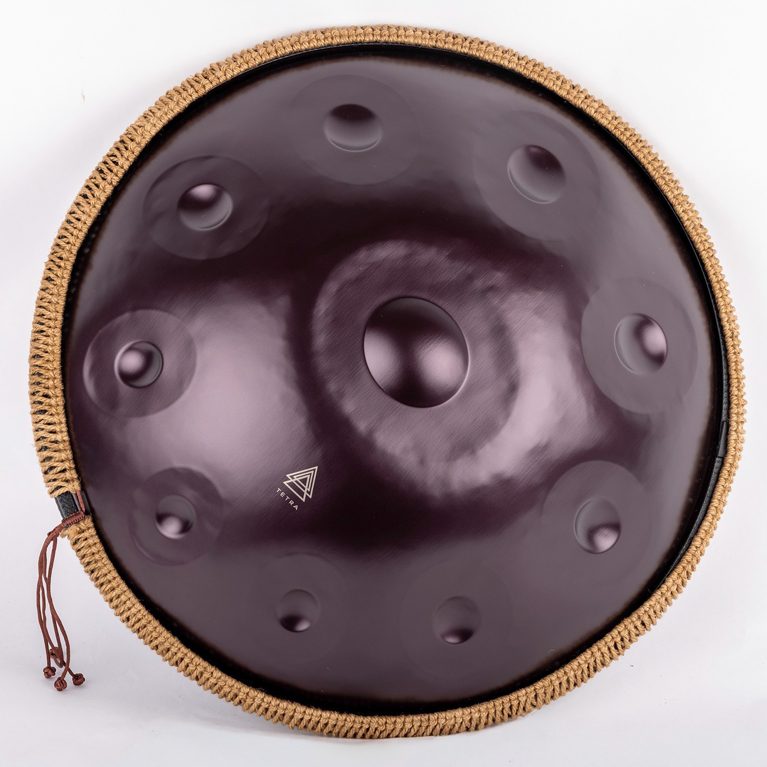 Tetra  Handpan PURPLE D Kurd  12 / 10 notes 440/432 Hz 22' Nitriding Steel GIFT
