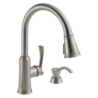 Delta Lakeview Pull-Down Kitchen Faucet Stainless-Certified Refurbished