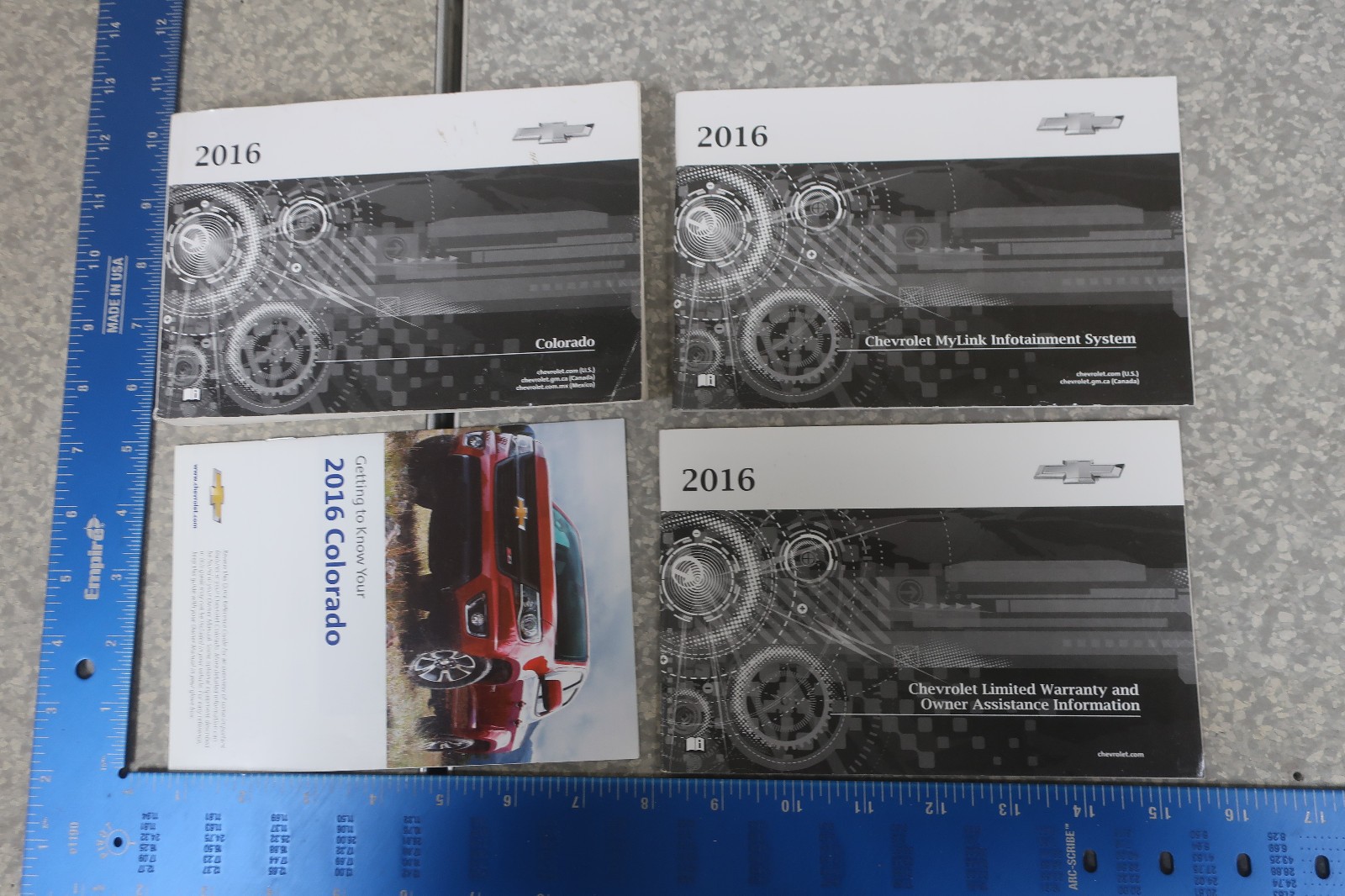 Chevy Colorado Owner's Manual 2016 Navigation Book Set 16 Free Shipping OM927