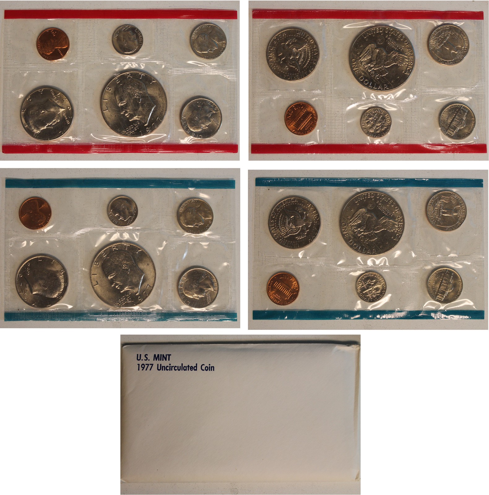 1977 US Mint Set (OGP) with  Eisenhower Dollar 12 coins