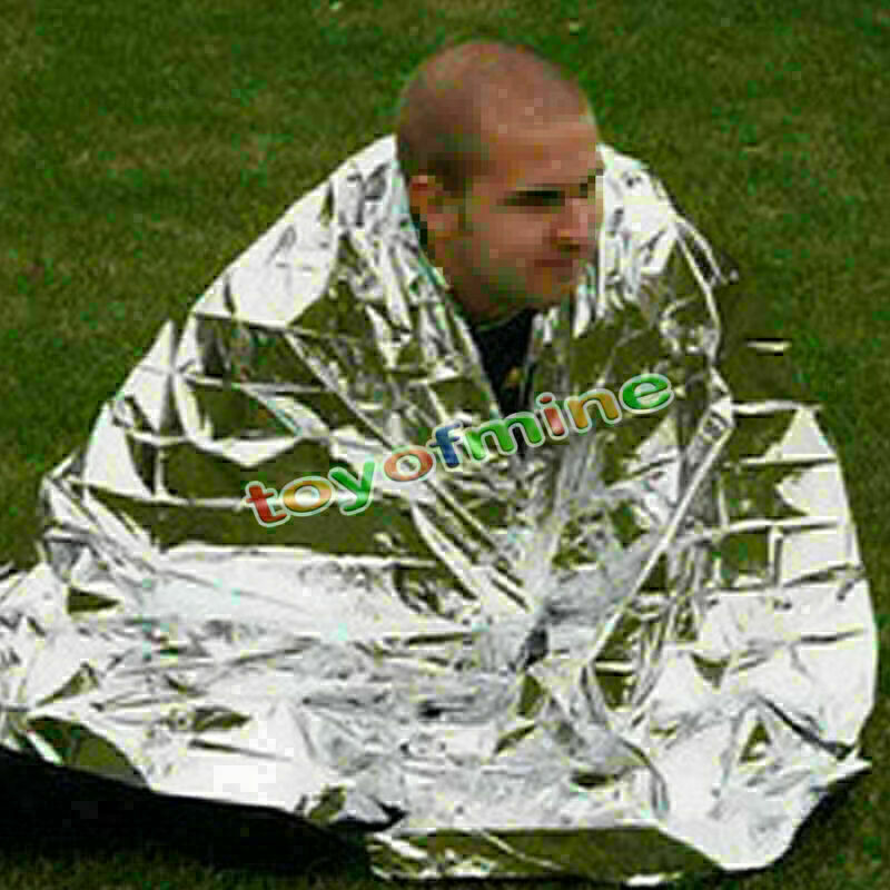 Emergency Solar Blanket Survival Safety Insulating Mylar Thermal Heat US