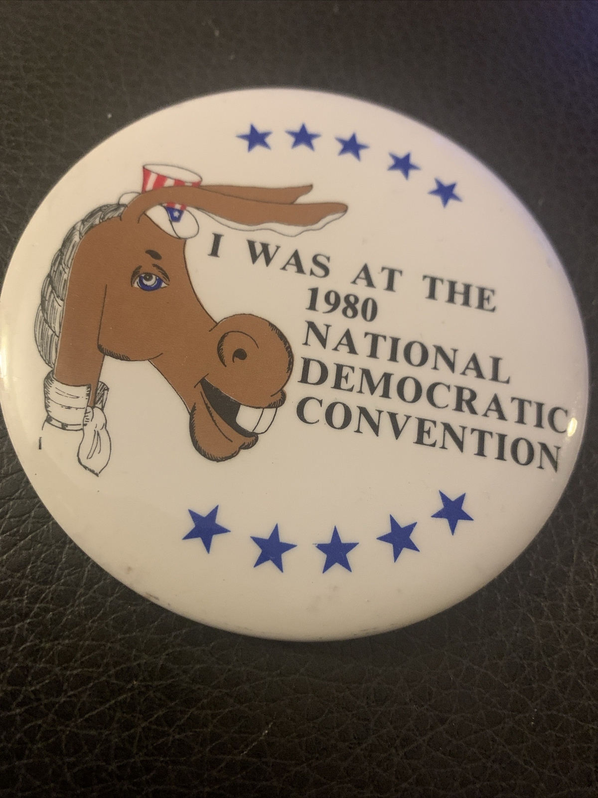 3.5 Inch 1980 Democratic Convention Political  Pinback Button