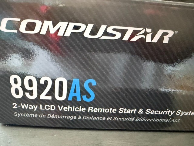 COMPUSTAR 2-Way Confirmation 8920AS 2-Way LCD Remote Start & Security System