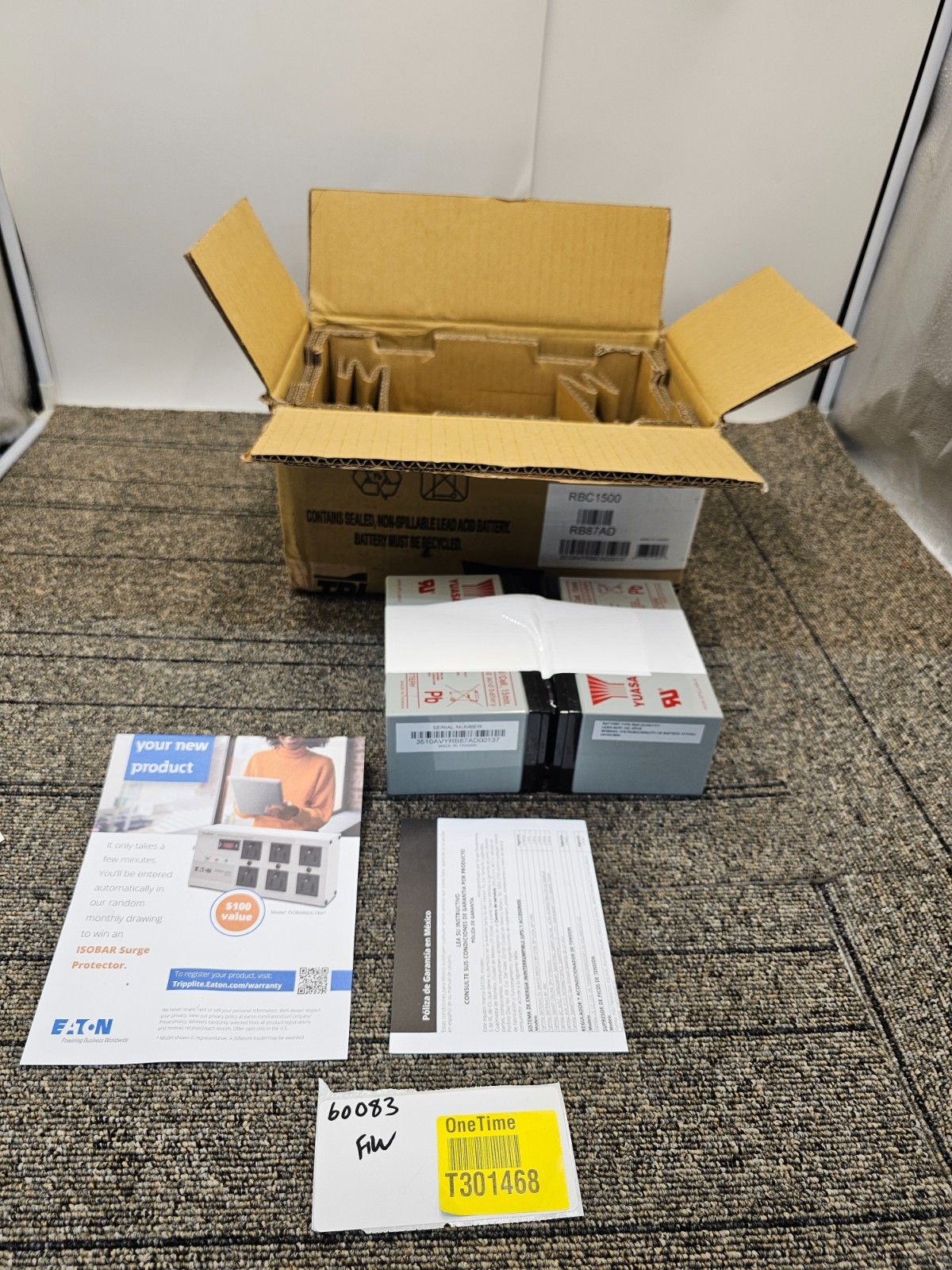 Tripp Lite Yuasa RBC1500 Battery Replacement for Select SMART UPS System 12V