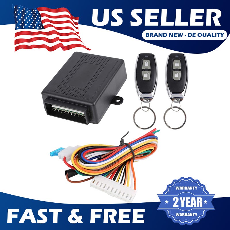 Universal Car Remote Central Kit Door Lock Keyless Entry System 12V Pack of 1 US