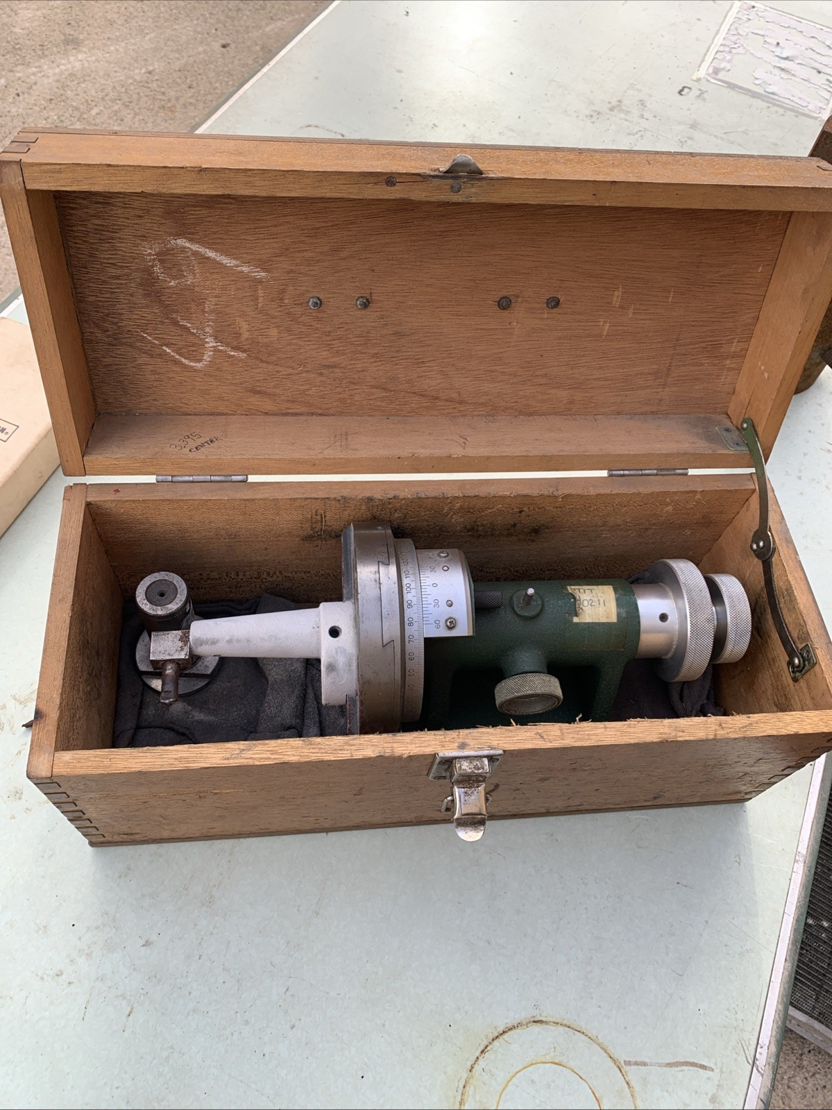 Vintage Precision Rotary Indexing Fixture Made in Japan w/ Original Wood Case