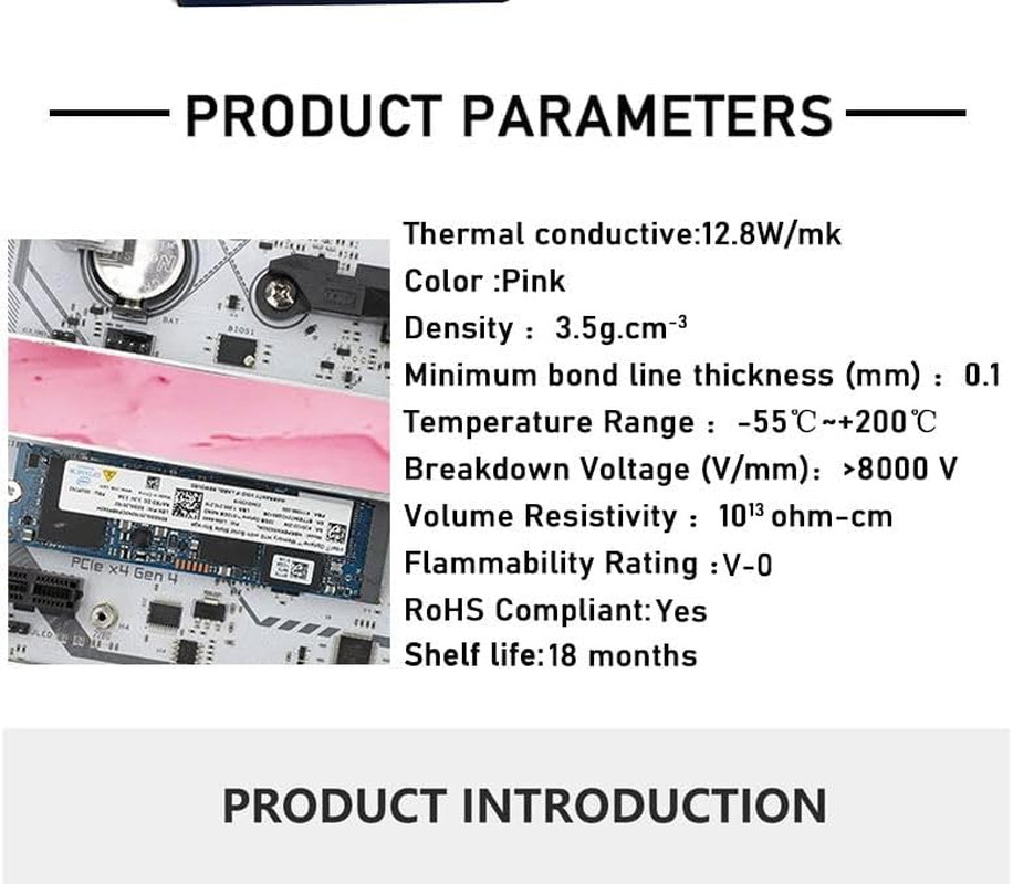 UTP-6 12.8W/Mk Thermal Putty for VGA GPU IC Processor Rapid Cooling Thermal Pad