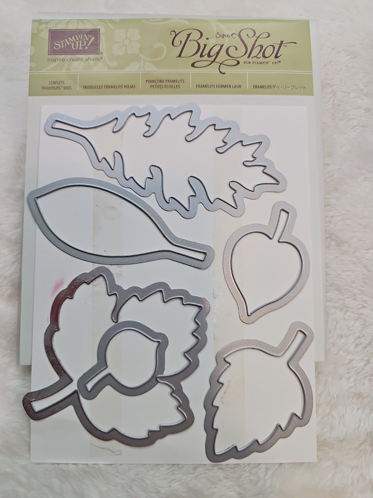 Sizzix BIG SHOT Stampin' Up! LEAFLETS FRAMELITS Dies Leaves