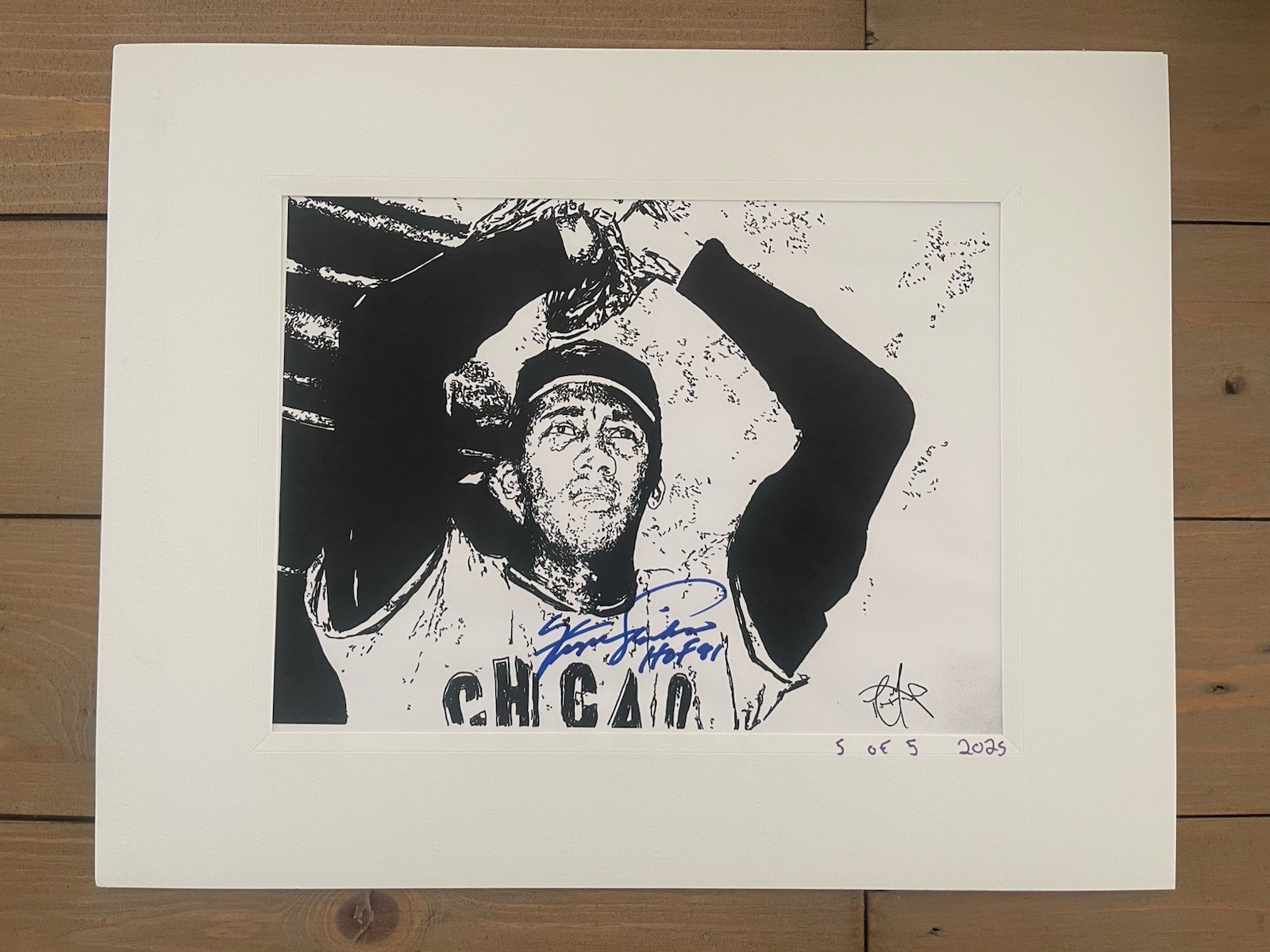 Fergie Jenkins Signed Art Print 5/5 By Rob Monte