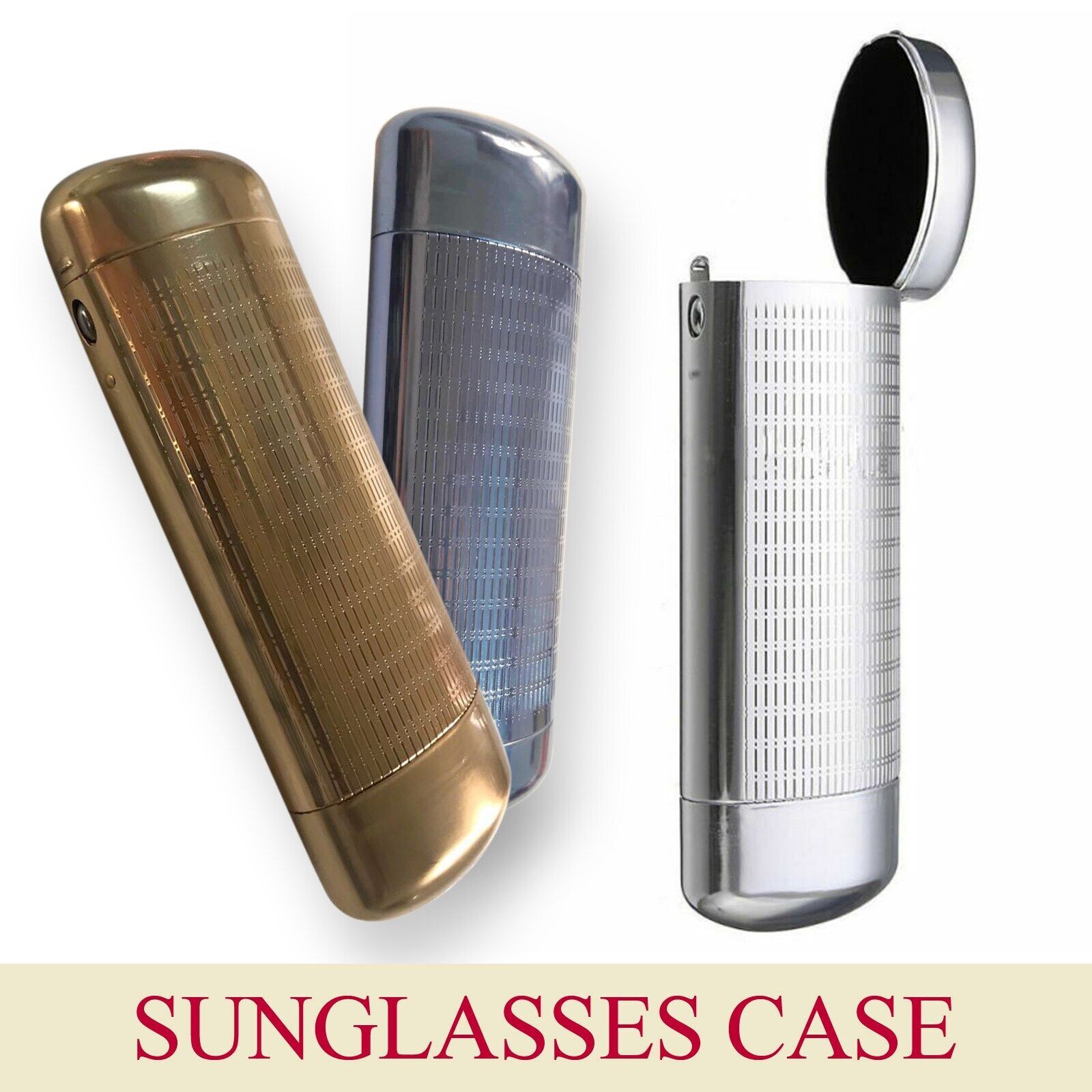Portable Hard Metal Glasses Case Storage Aluminum Sunglasses Case Box Protector