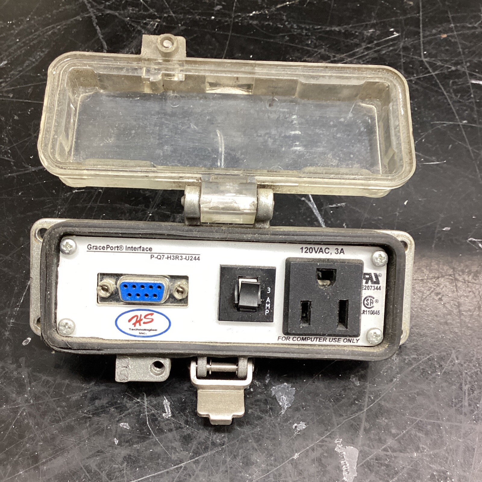 Graceport P-Q7-H3R3-U244 120 VAC 3 Amp D9 Interface Port #241K81