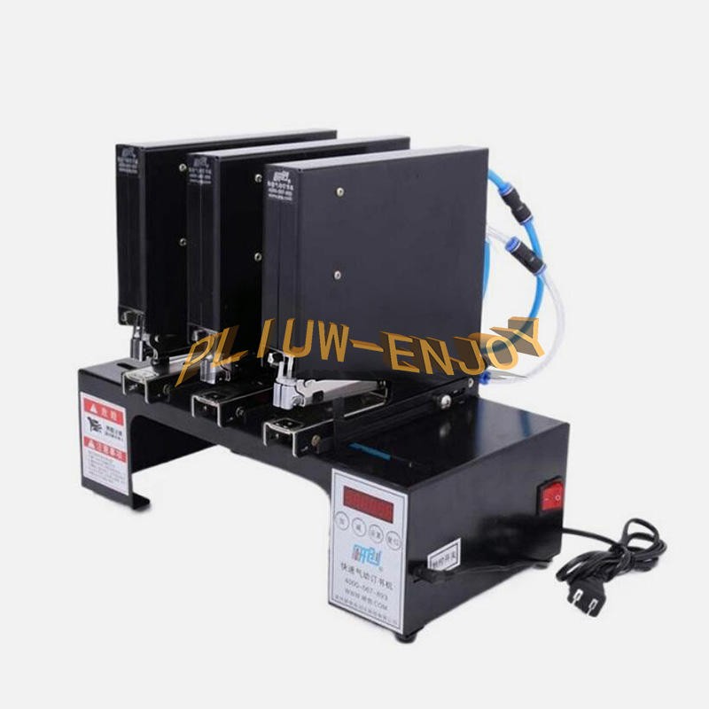Three-head Pneumatic Stapler Electric Binding Machine Automatic Stapling Machine