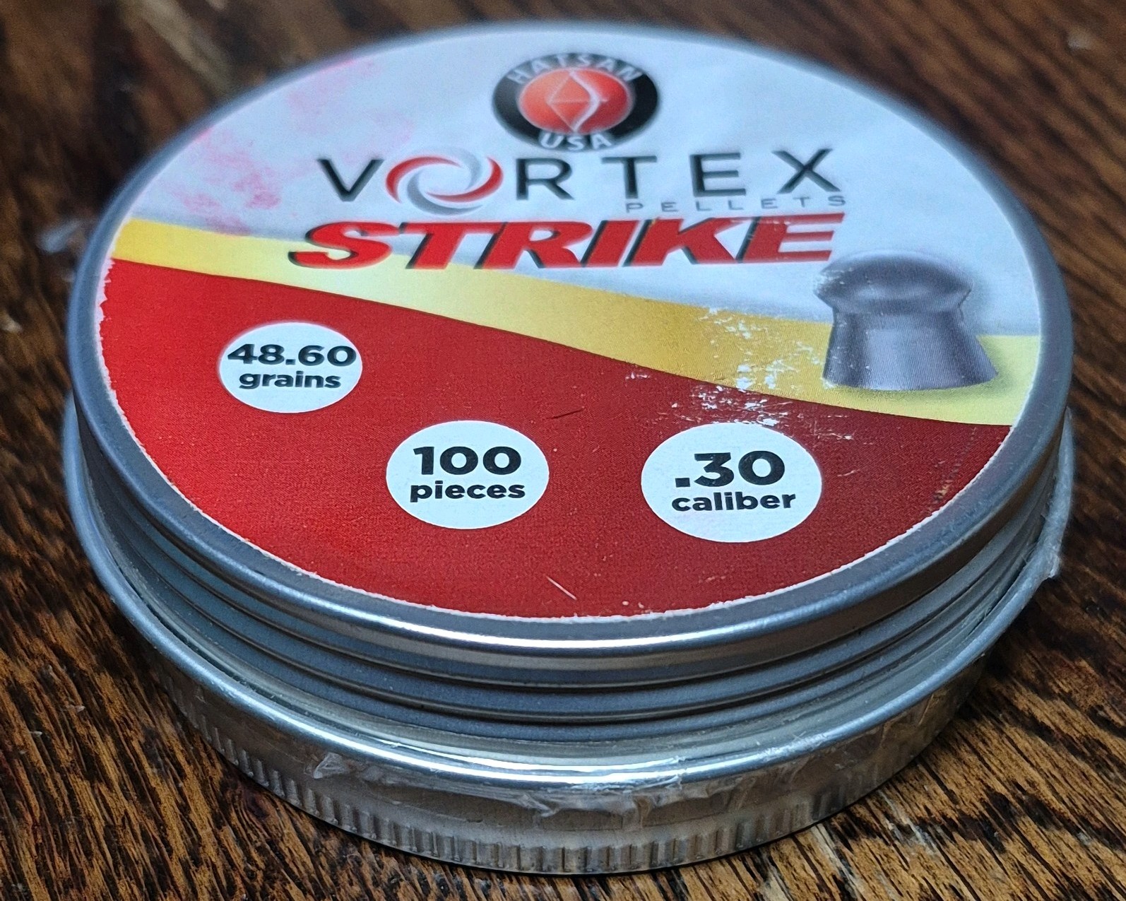 Hatsan USA HA90643 Vortex Strike Pellets 30Cal Lead Domed 100ct