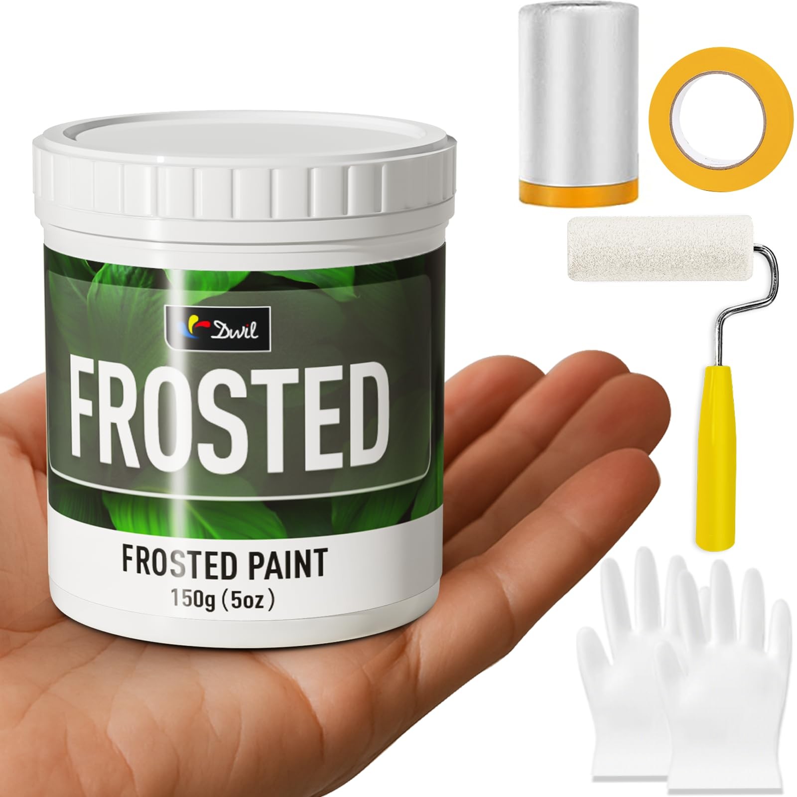 Frosted Glass Paint, 5oz Window Privacy Paint, Waterproof Frosted Glass Spray...