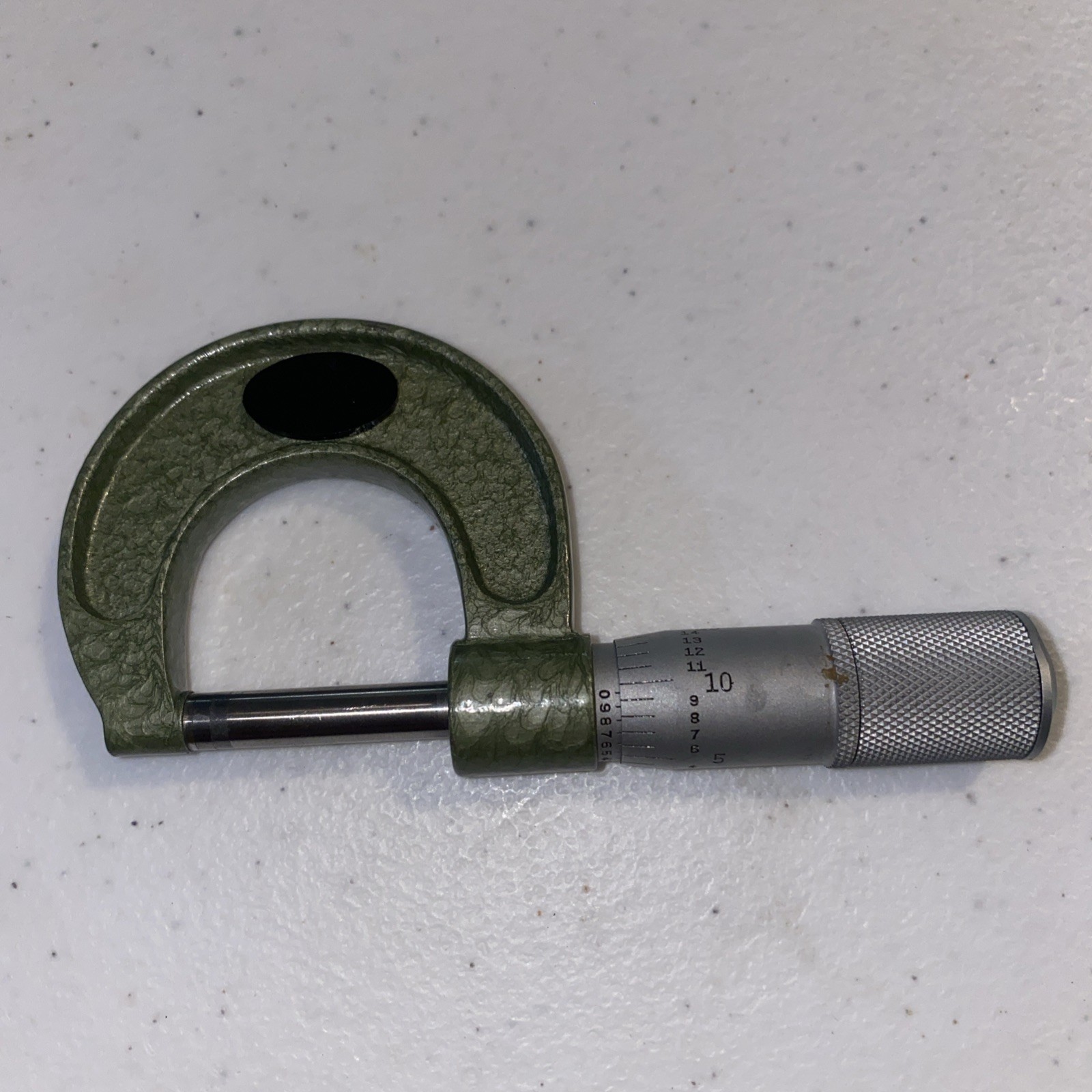 Helios Outside Micrometer, Inch, Friction Thimble, 0-1” .0001 Range