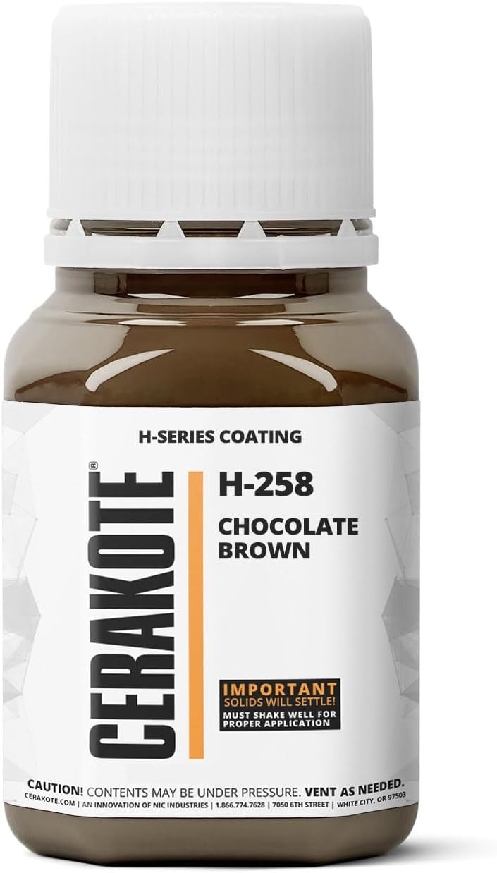 Cerakote H-Series Oven Cure H-258P Chocolate Brown Ceramic Coating (16oz) Part B