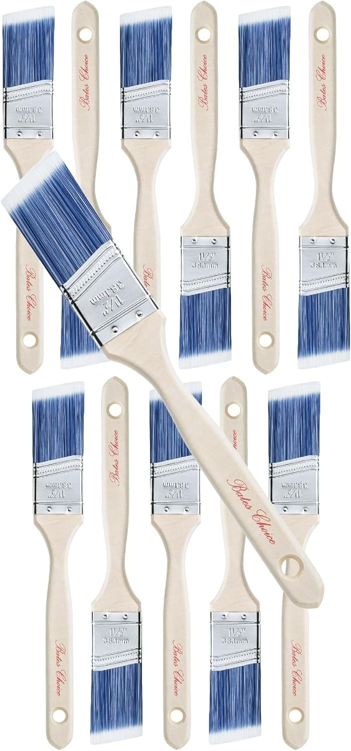 brochas de pintura profesionales con mango de madera para tinte juego 6/12 pieza