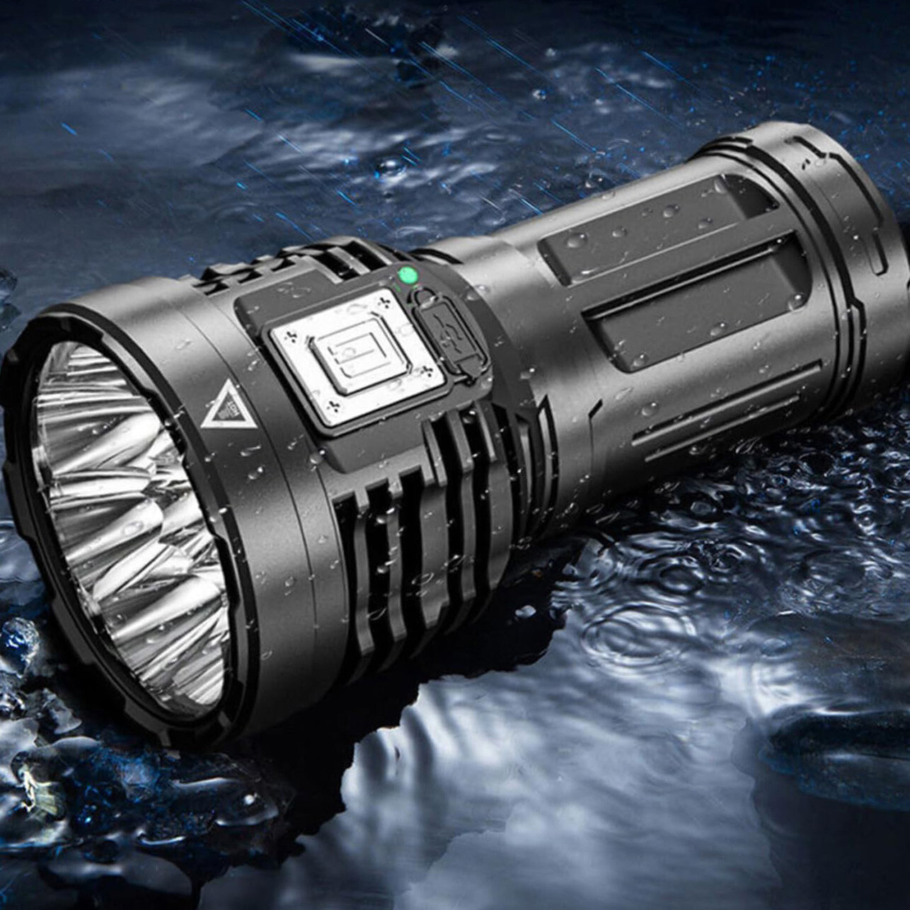 Super Bright 12000000LM Torch 8 LED Flashlight USB Rechargeable Tactical lights