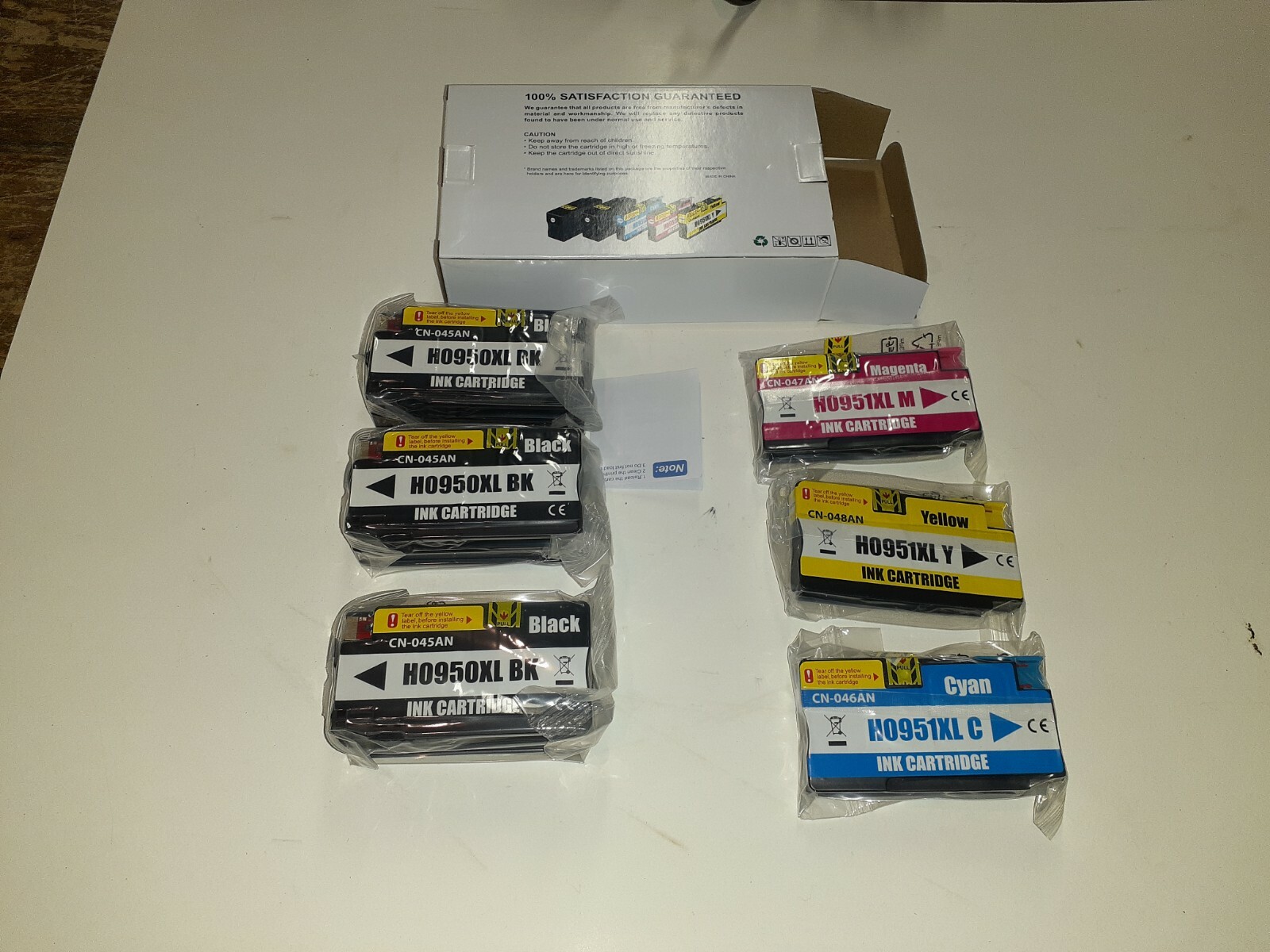 Ink, HP Printer Cartridges, (6) NEW Sealed