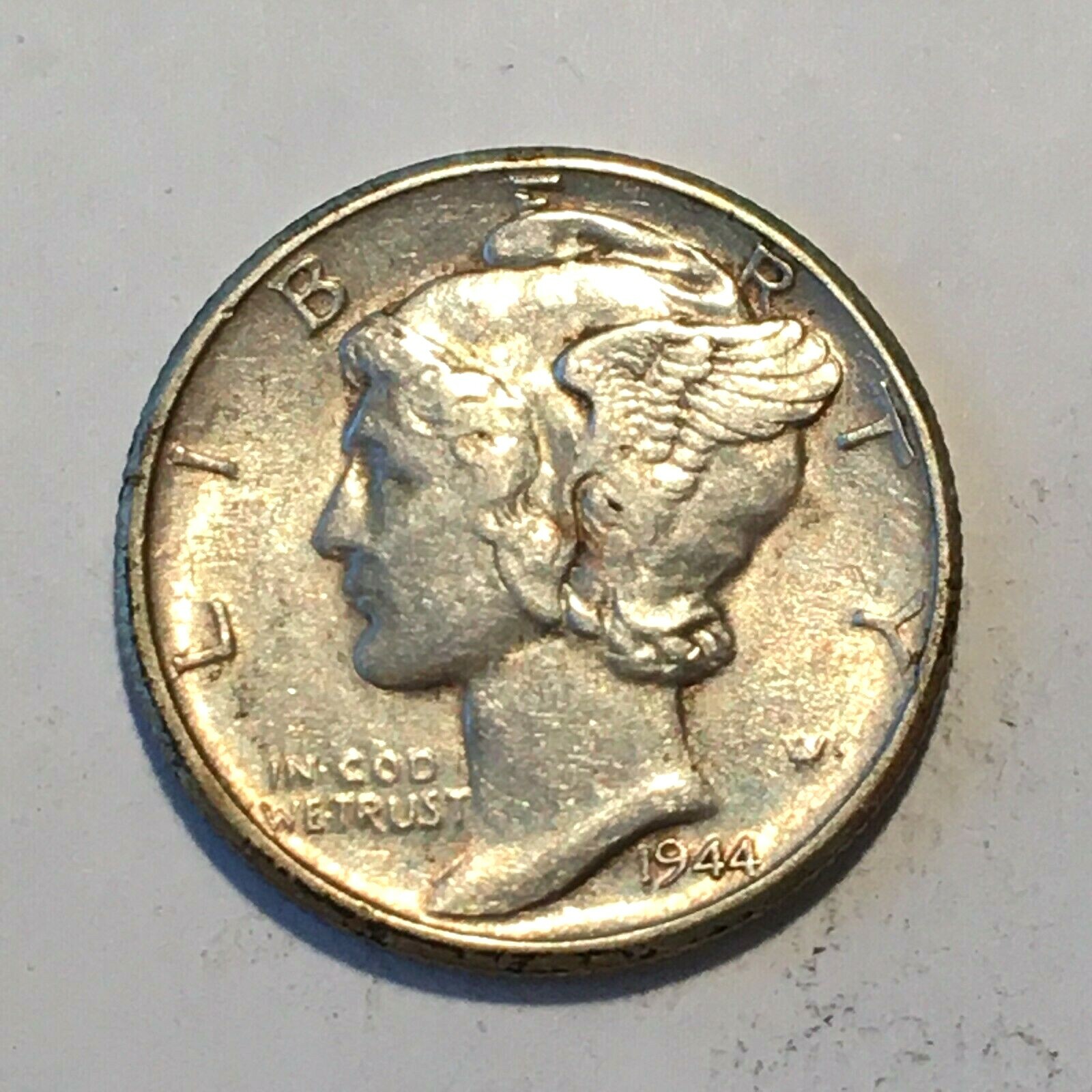 1944-D Silver Mercury Dime - High Quality Scans #L904