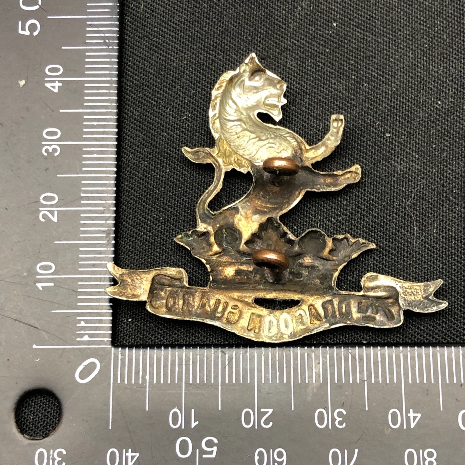 Original WW2 British Army Cap Badge - 7th Dragoon Guards