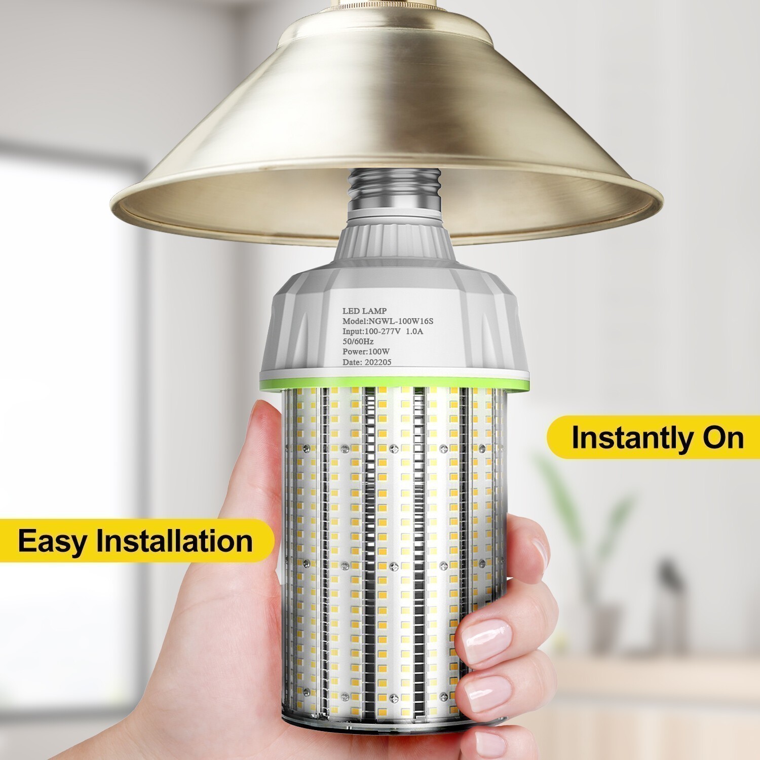 10Pack 100W LED Corn light Bulb-Replacement 400watt Metal Halide bulbs E39 Mogul