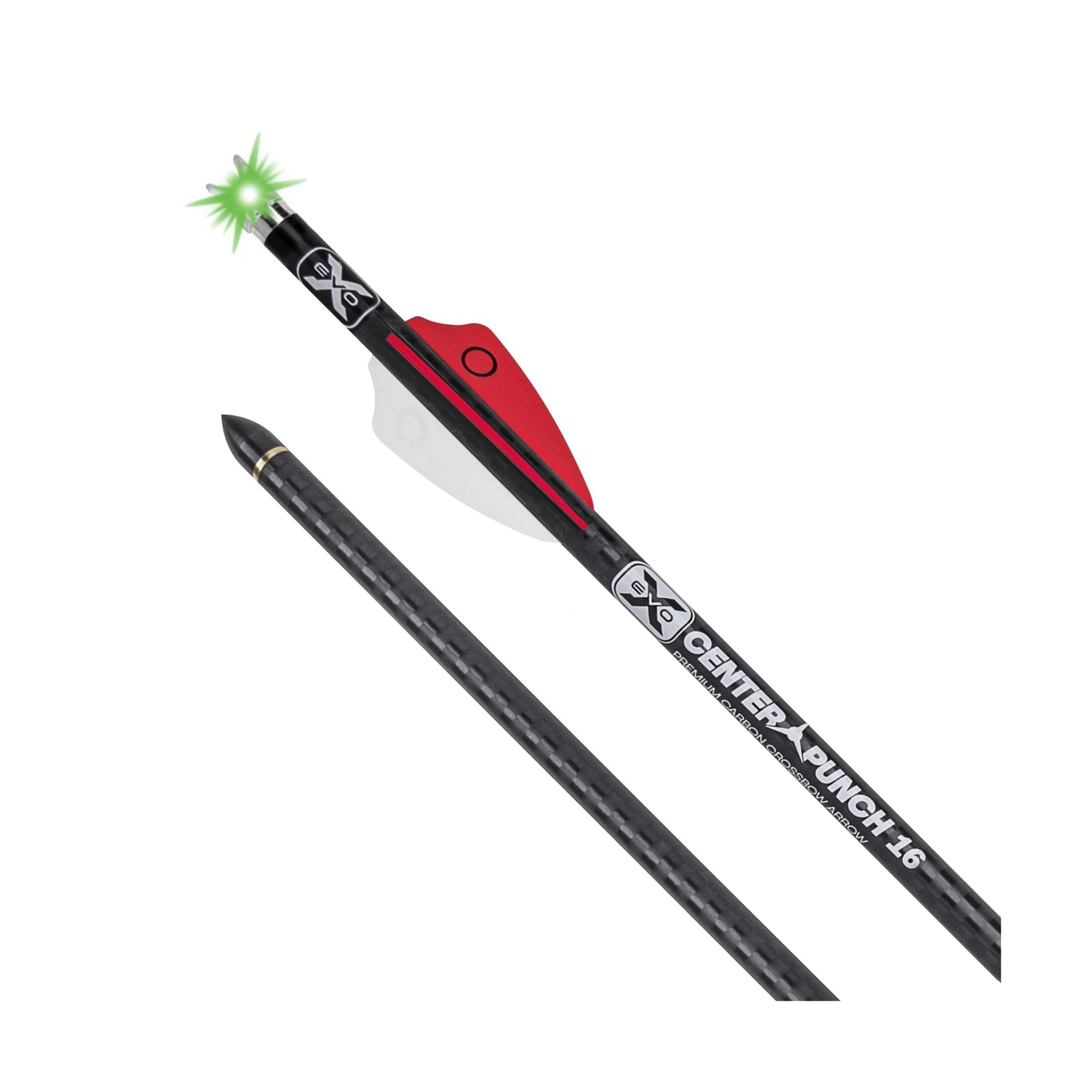 TenPoint EVO-X Lighted CenterPunch16 - 16" Carbon Crossbow Arrows, Pack of 3 ...