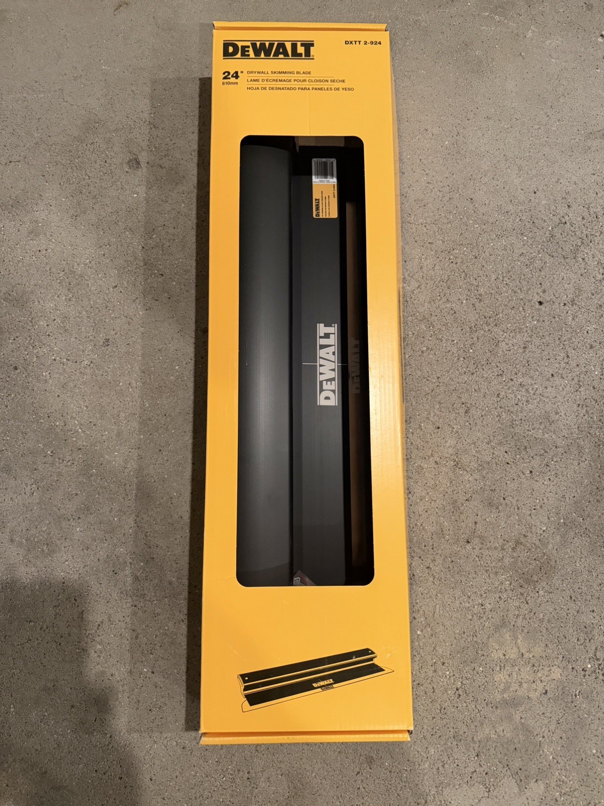 DEWALT Drywall Skimming Blade 24" Finishing Tool Stainless Steel | DXTT-2-924