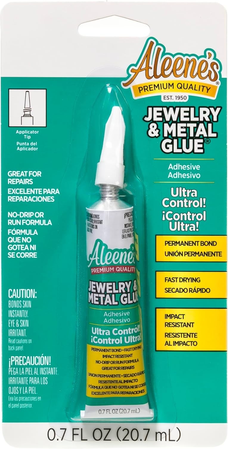 Jewelry & Metal Glue 0.7 oz - Waterproof Instant Adhesive for Fast Repairs