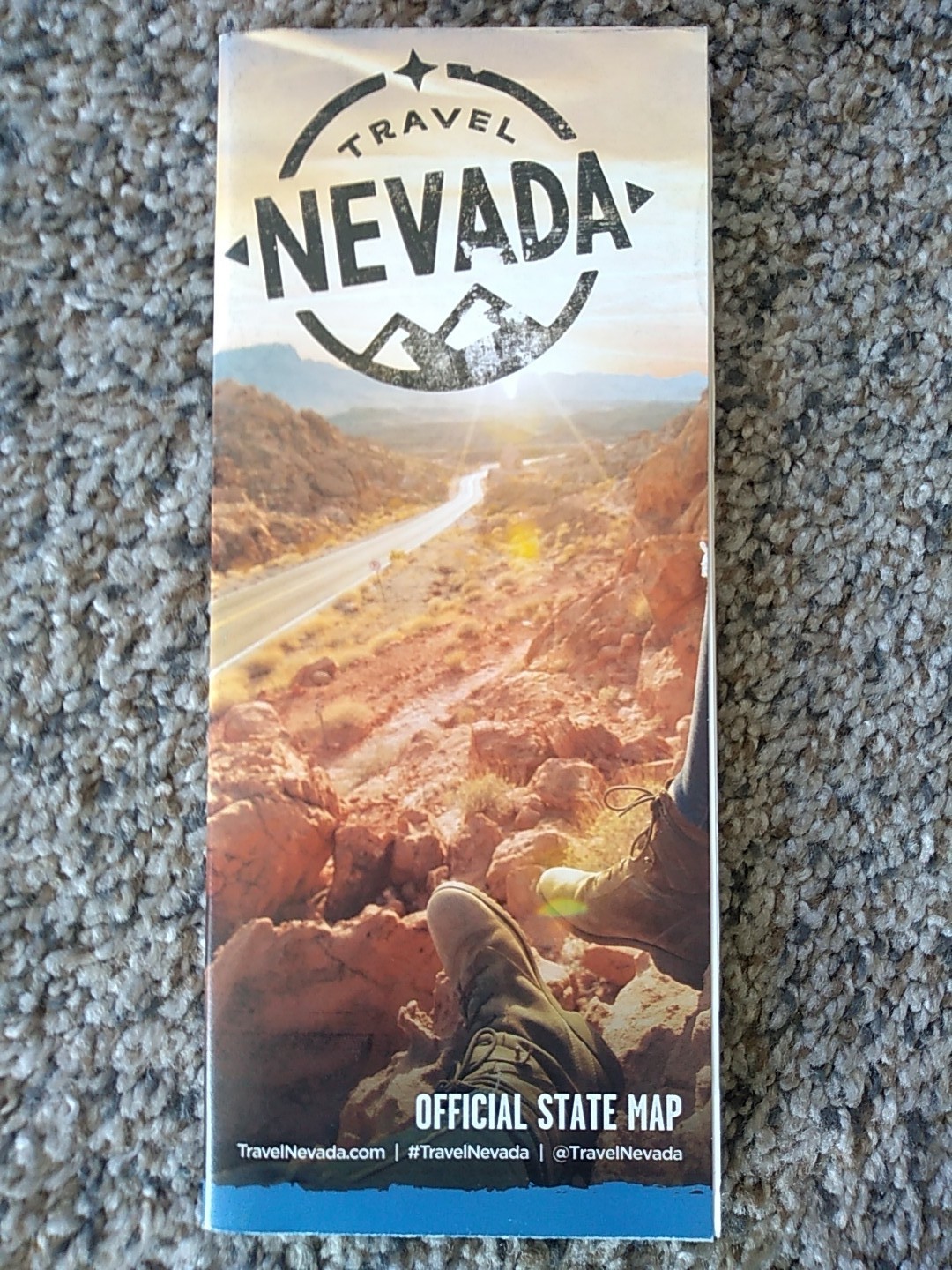 Nevada Official State Travel Highway Road Map Dept Of Transportation 2020 New
