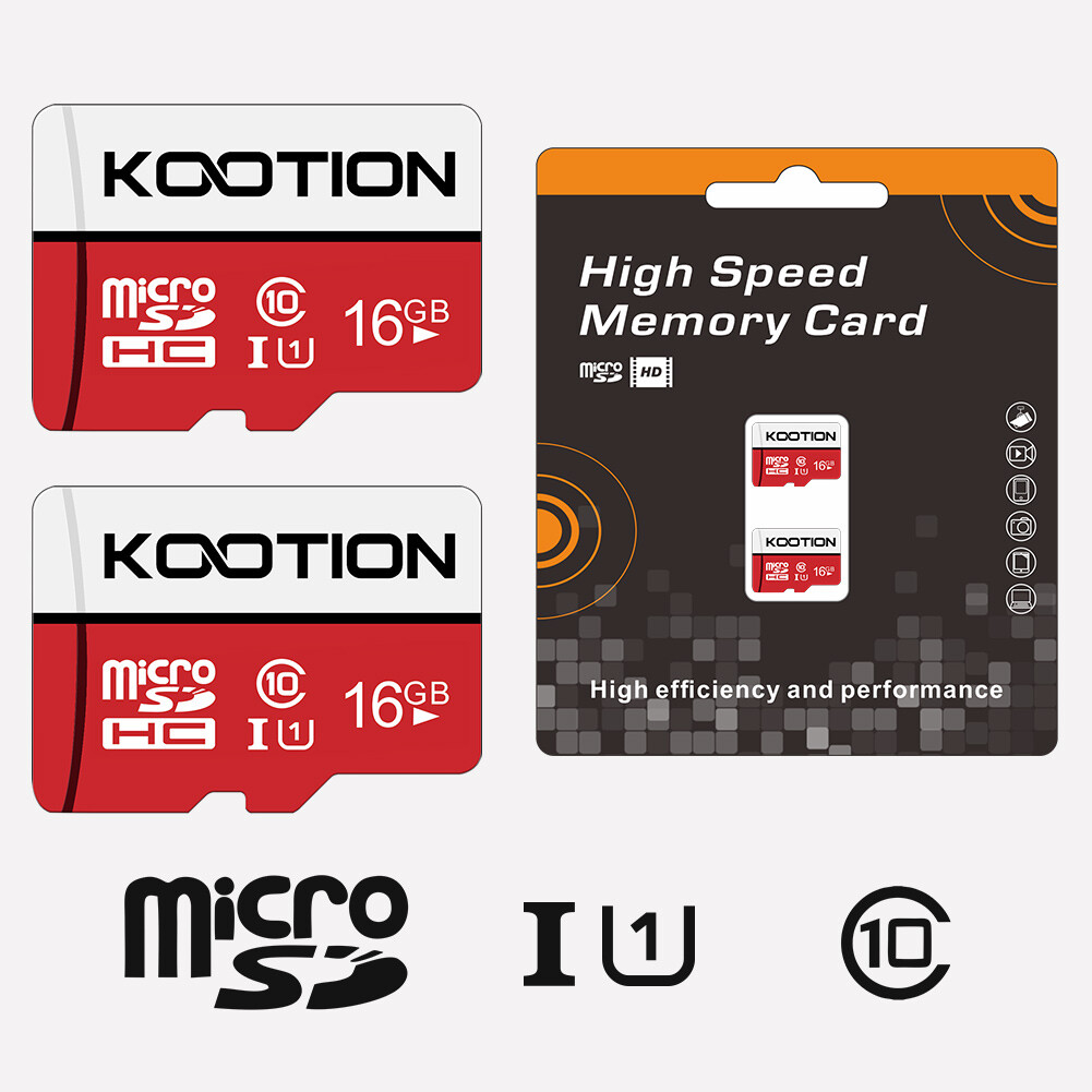 2X 16 GB Micro SD Cards Class 10 MicroSDHC Flash Memory Card