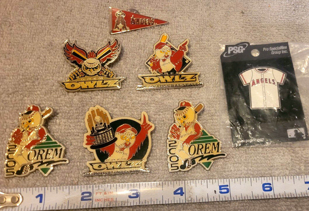 5 Pioneer League, Orem, Utah Owlz, Inaugural Season Minor League Baseball Pins