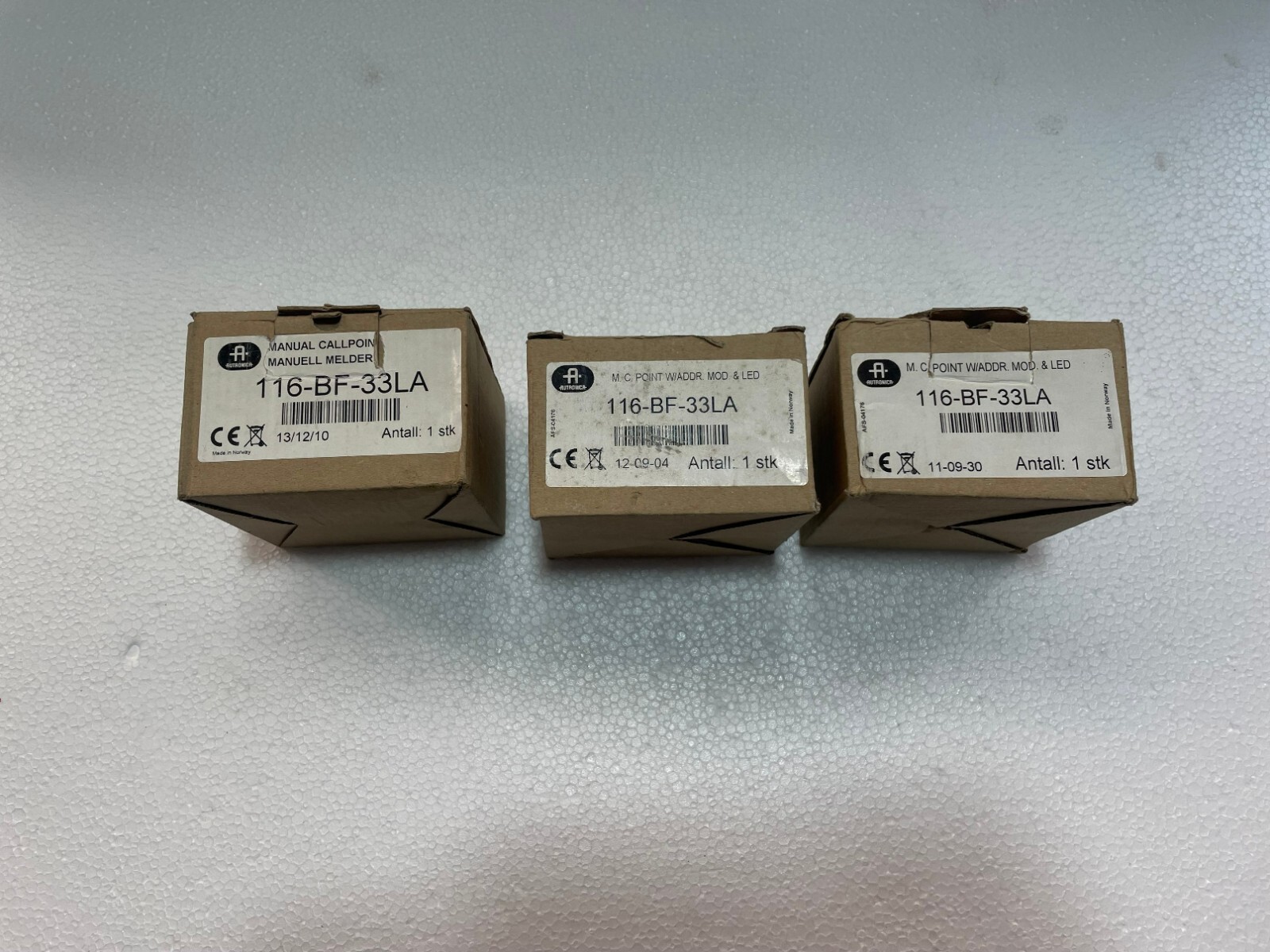 Manual Call Point Autronica Norway MCP BF-33LA / BF33LA Manual Call Point *New*