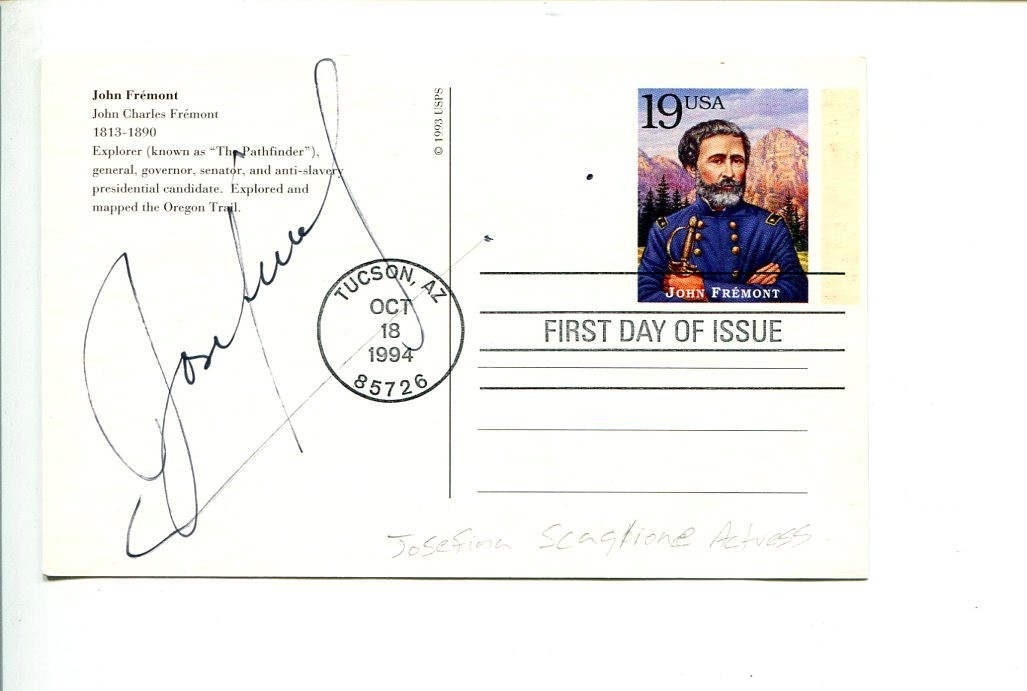 Josefina Scaglione West Side Story Tony Award Nominee Signed Autograph FDC