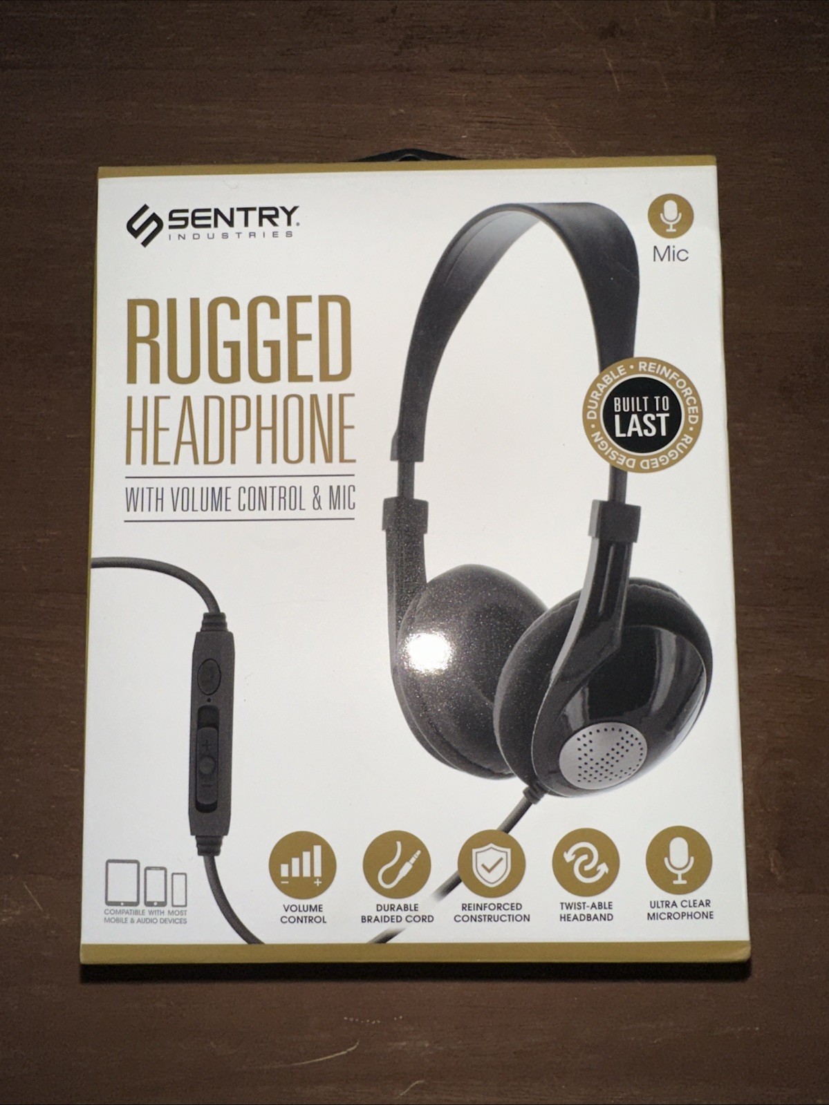 New Factory Sealed Sentry Volume Control Stereo Headphone A3