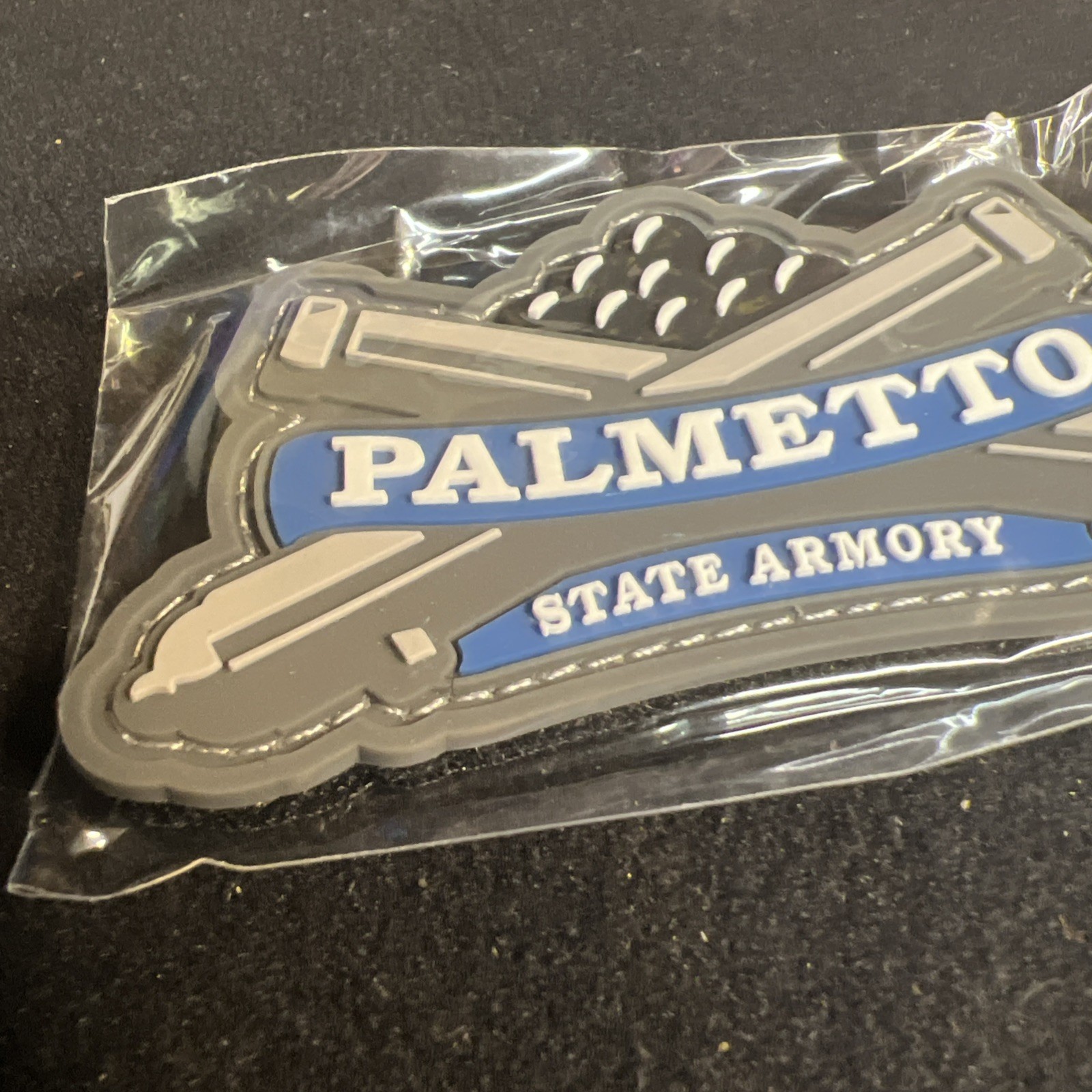 Palmetto State Armory PVC Morale Rubber Patch Hook Loop Back Shot Show 2023