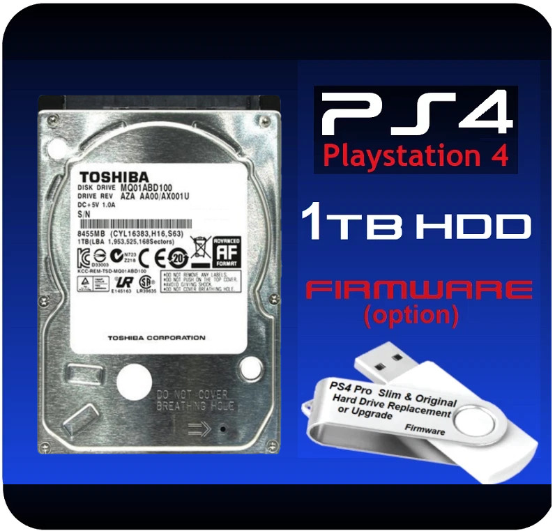 PS4 PRO Slim Original 1TB Playstation Internal Hard Drive Disk Drive OS Option