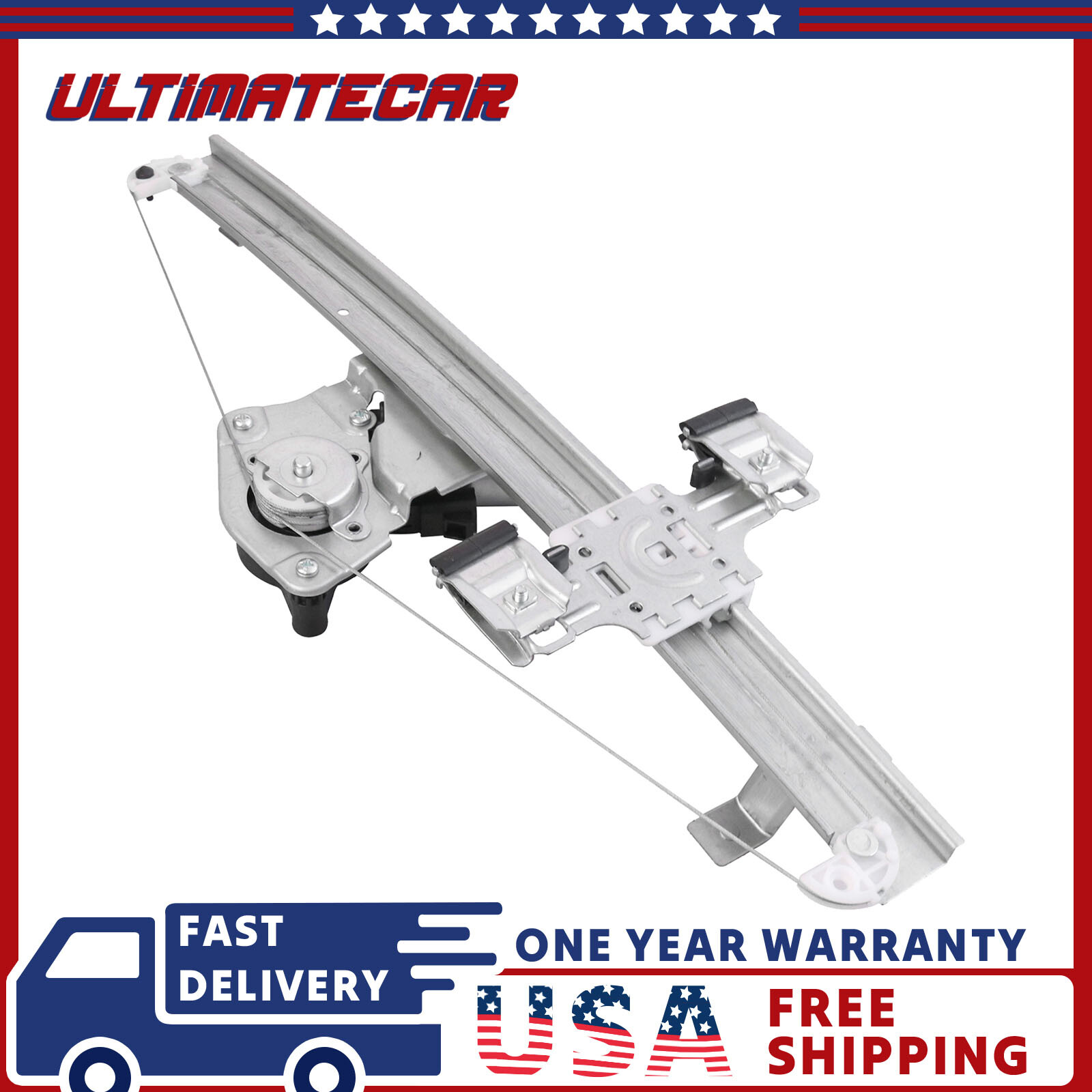 Rear Right Window Regulator w/ Motor For 2007-2013 Silverado Sierra 1500 2500HD