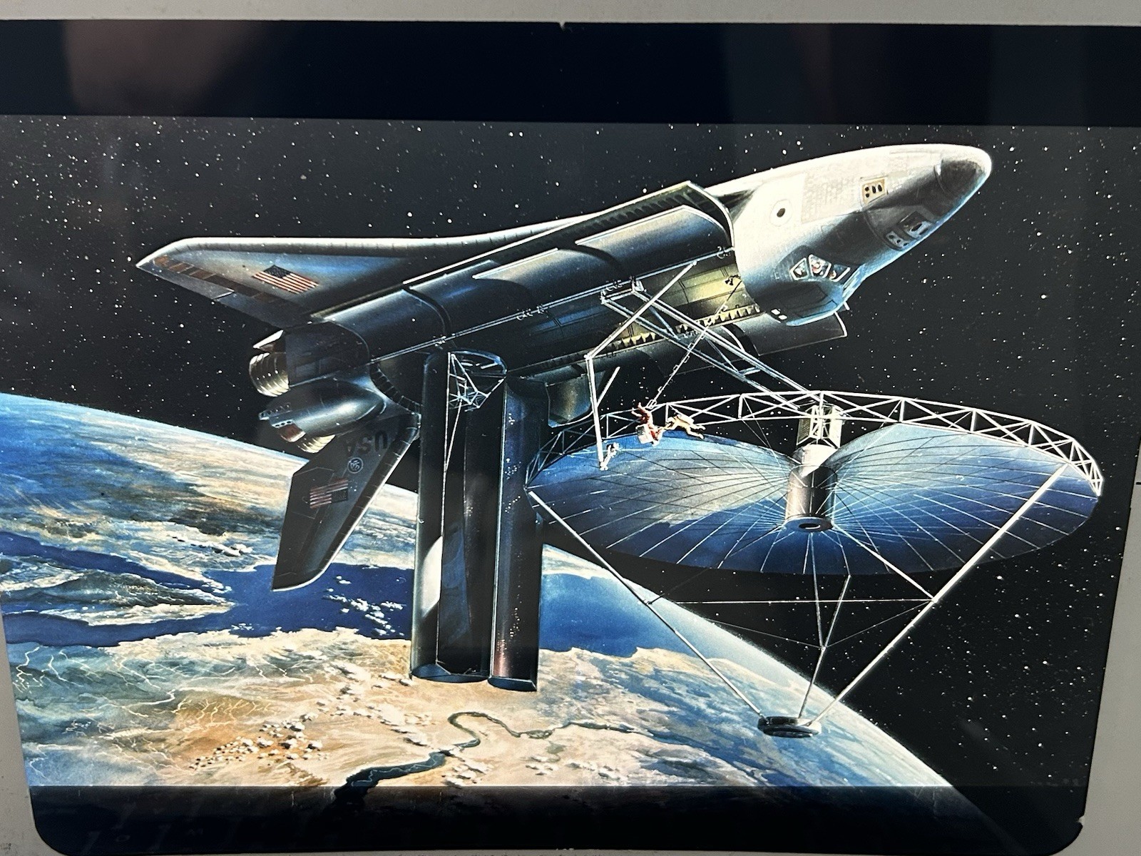 1981 NASA KSC Space Shuttle Orbiter Flight Antenna Presentation Transparency-618