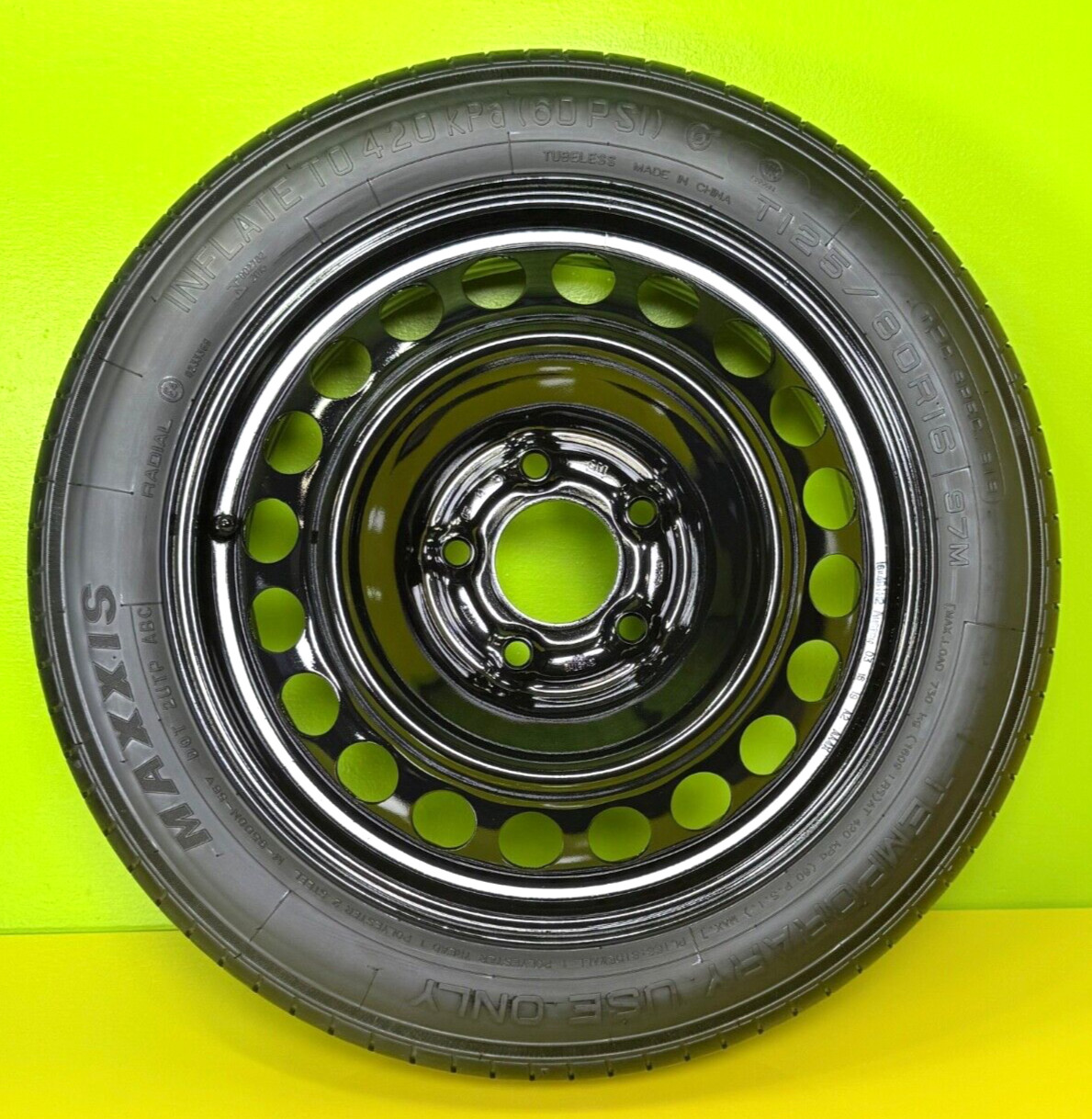 SPARE TIRE  125/80-16" FITS:2023 2024 2025 CHEVY MALIBU