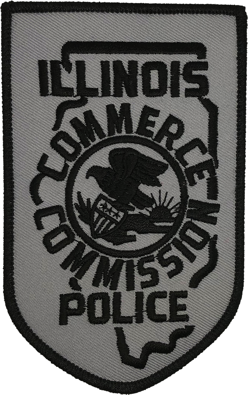 ILLINOIS COMMERCE COMMISSION (ICC) POLICE SHOULDER PATCH: Subdued