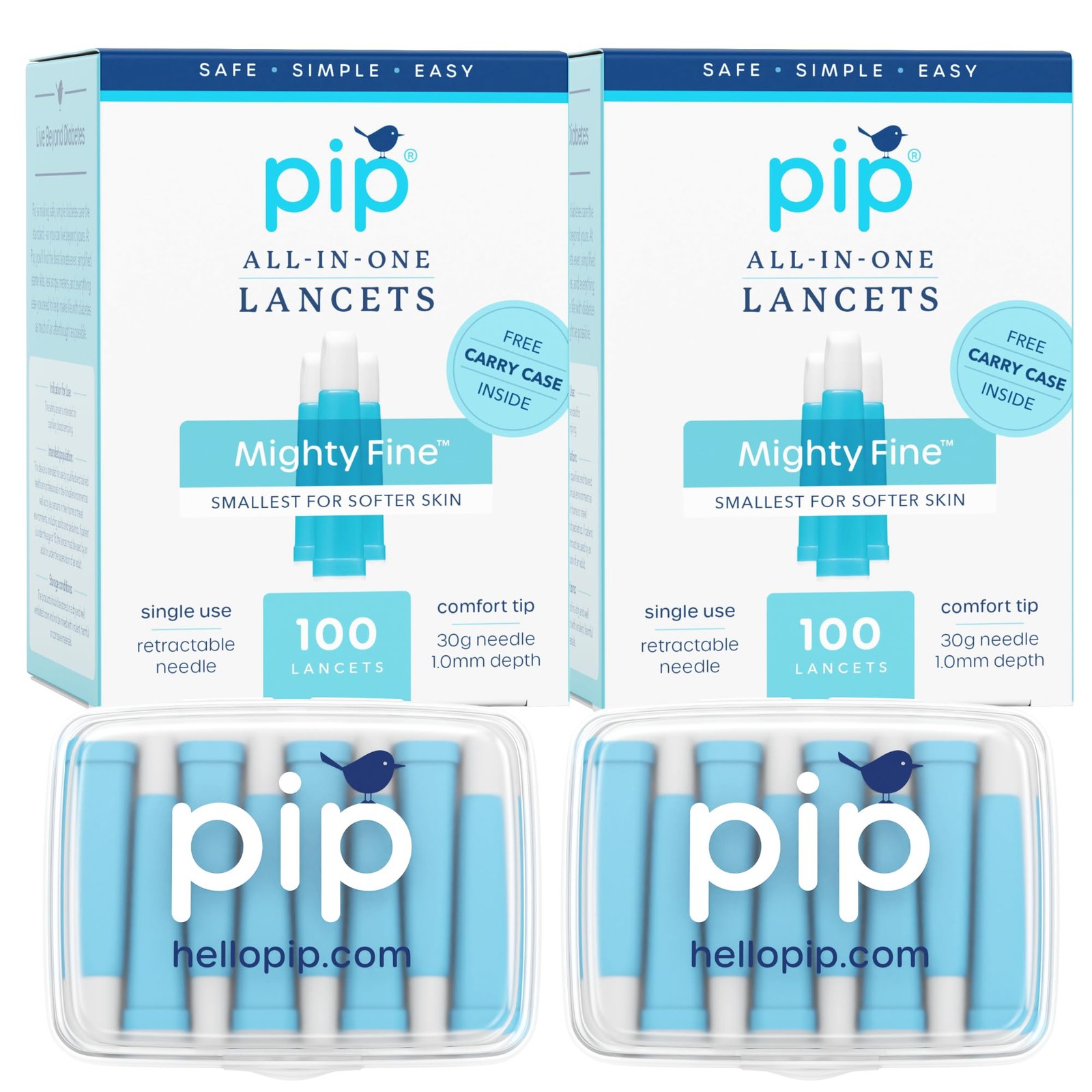 Lancets - 30G x 1.0mm - 200 Count - All-in-One Safety Lancets for Virtually P...