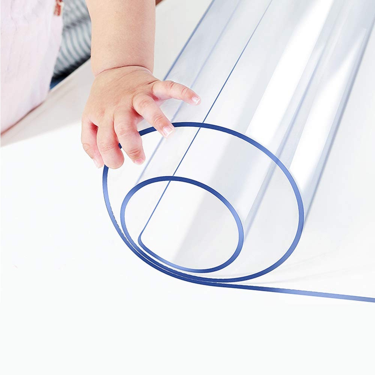 16x30 inch Clear PVC Office Desk Pad for Computer Vinyl Glass Table Protector...