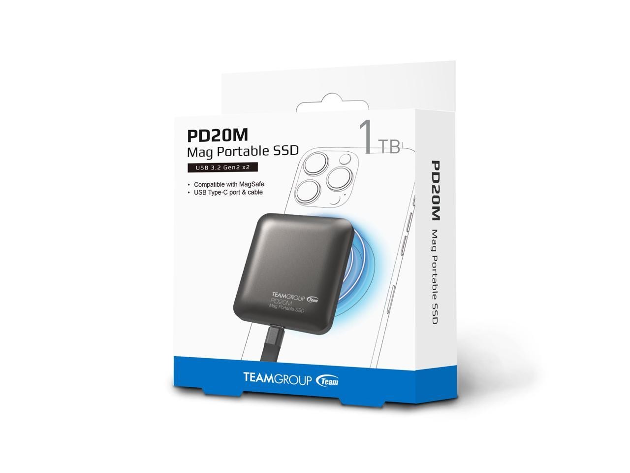 Team Group Inc TPSEG2001T0C108 1TB SSD External