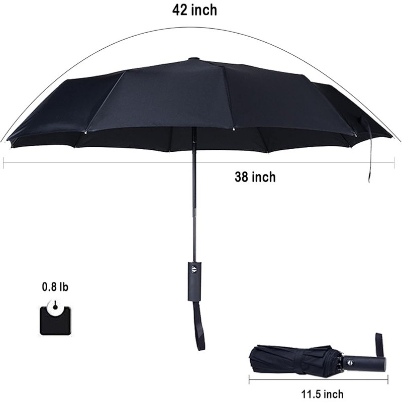 Windproof Compact Travel Umbrella Automatic Open Close Small Purse Umbrella New