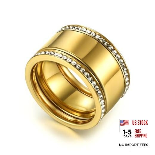 3-Pack 14K Gold Plated Stacking Rings for Oura Ring Gen 4/Oura Ring 8 Golden