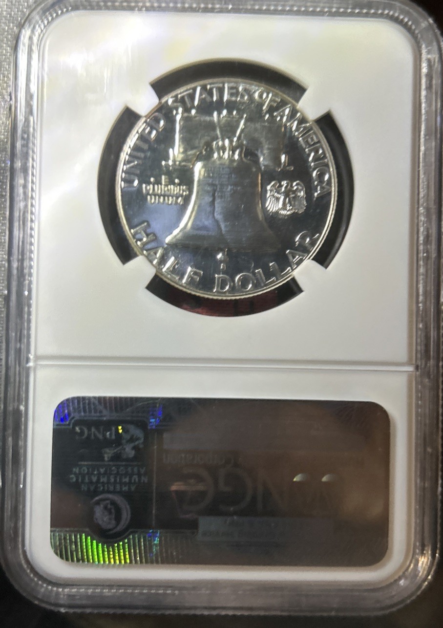 1960 SILVER FRANKLIN HALF DOLLAR 50C NGC PF 67
