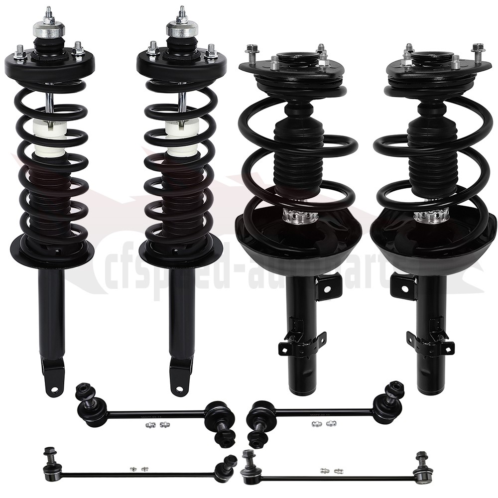 For 2013-2017 Honda Accord 2.4L Front Complete Struts Rear Shocks Sway Bar 8PCS